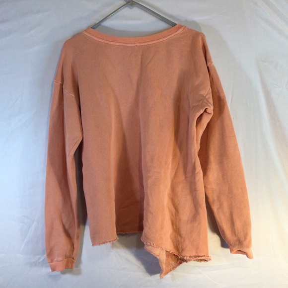 Sundance Women's Sweatshirt Peach Size Large Clementine Fields Embroidered Boho - Picture 2 of 9